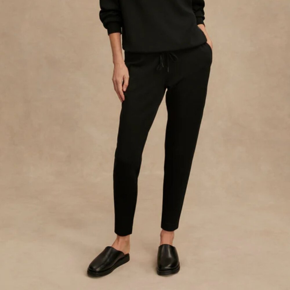 Varley The Slim Pant 25 DoubleSoft Sweatpants, Black, Size Small
